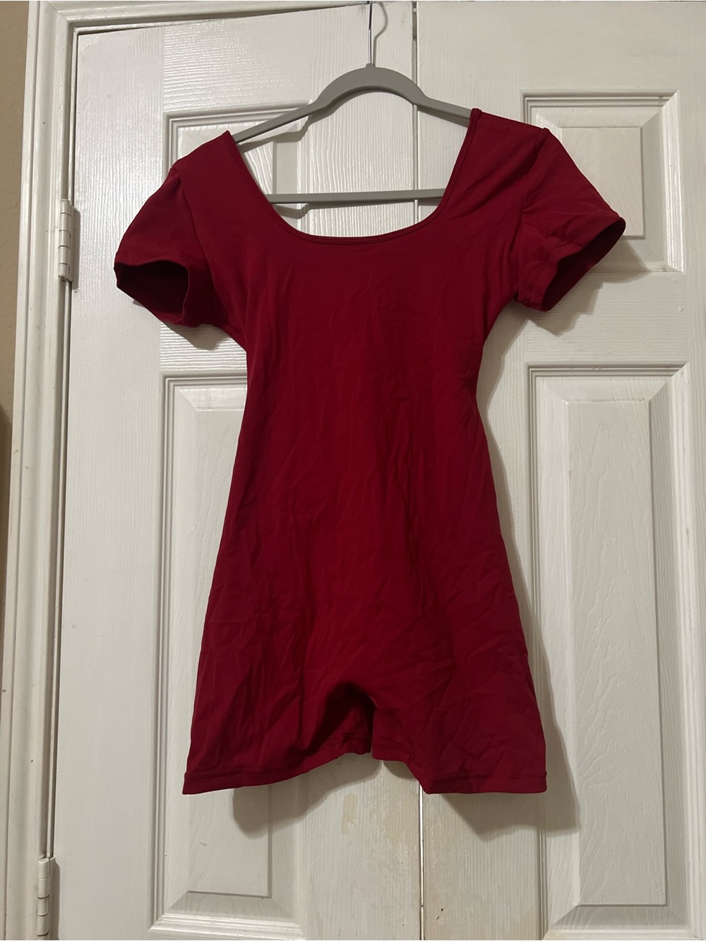 Women’s Stretch Short Romper - Red